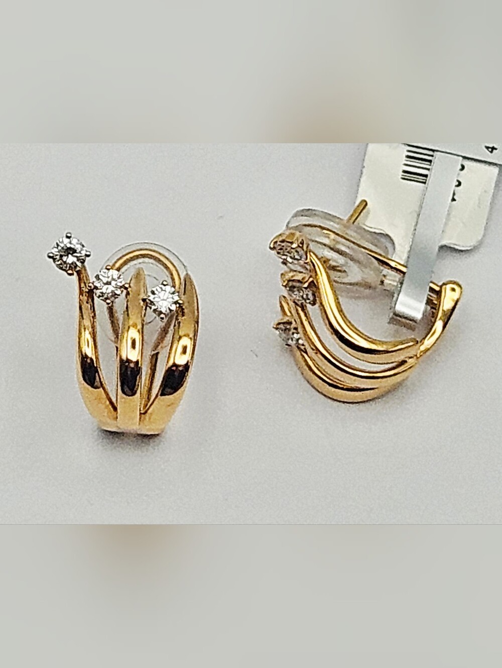 Hueb 18k Rose Pink Gold Diamond Tribal Semente Huggie Hoop Earrings New - $4600